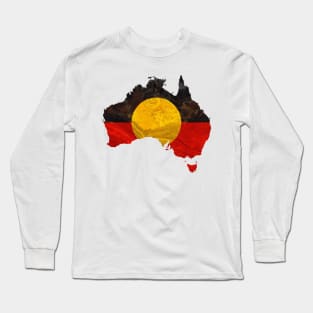 Aboriginal Flag Long Sleeve T-Shirt